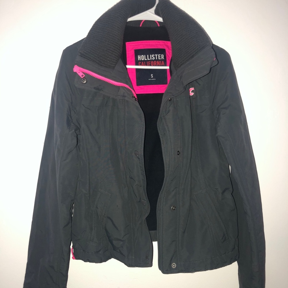 Grey hollister jacket